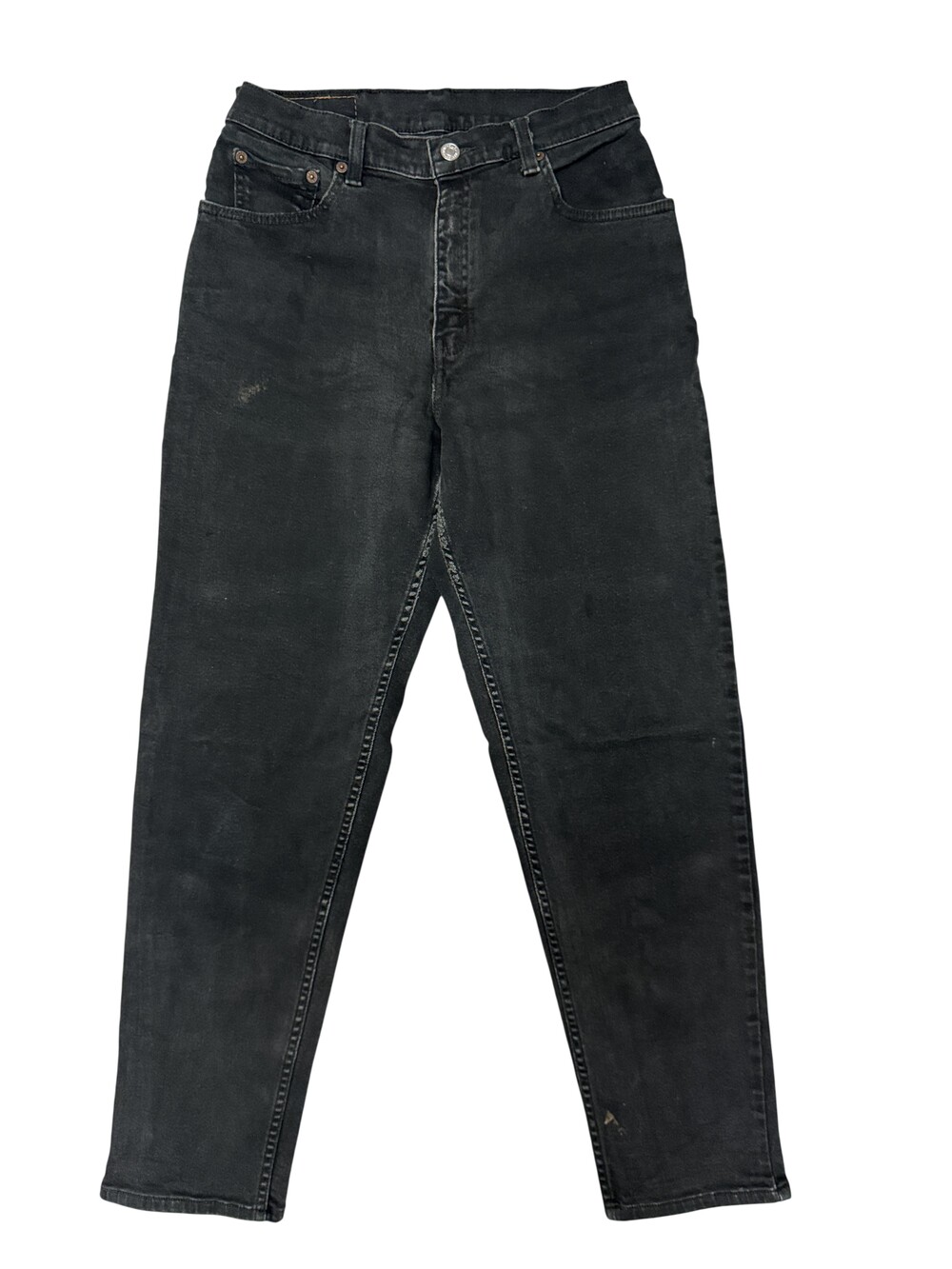 Levis 550 Jeans Mens 28x29 Black Relaxed Denim Dark Wash High Rise vintage 90s